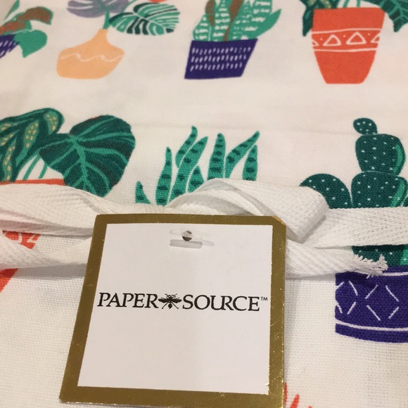 House Plant Designer Kitchen Tea Towel NWT Paper Source Cotton 20”x28” - Picture 9 of 12